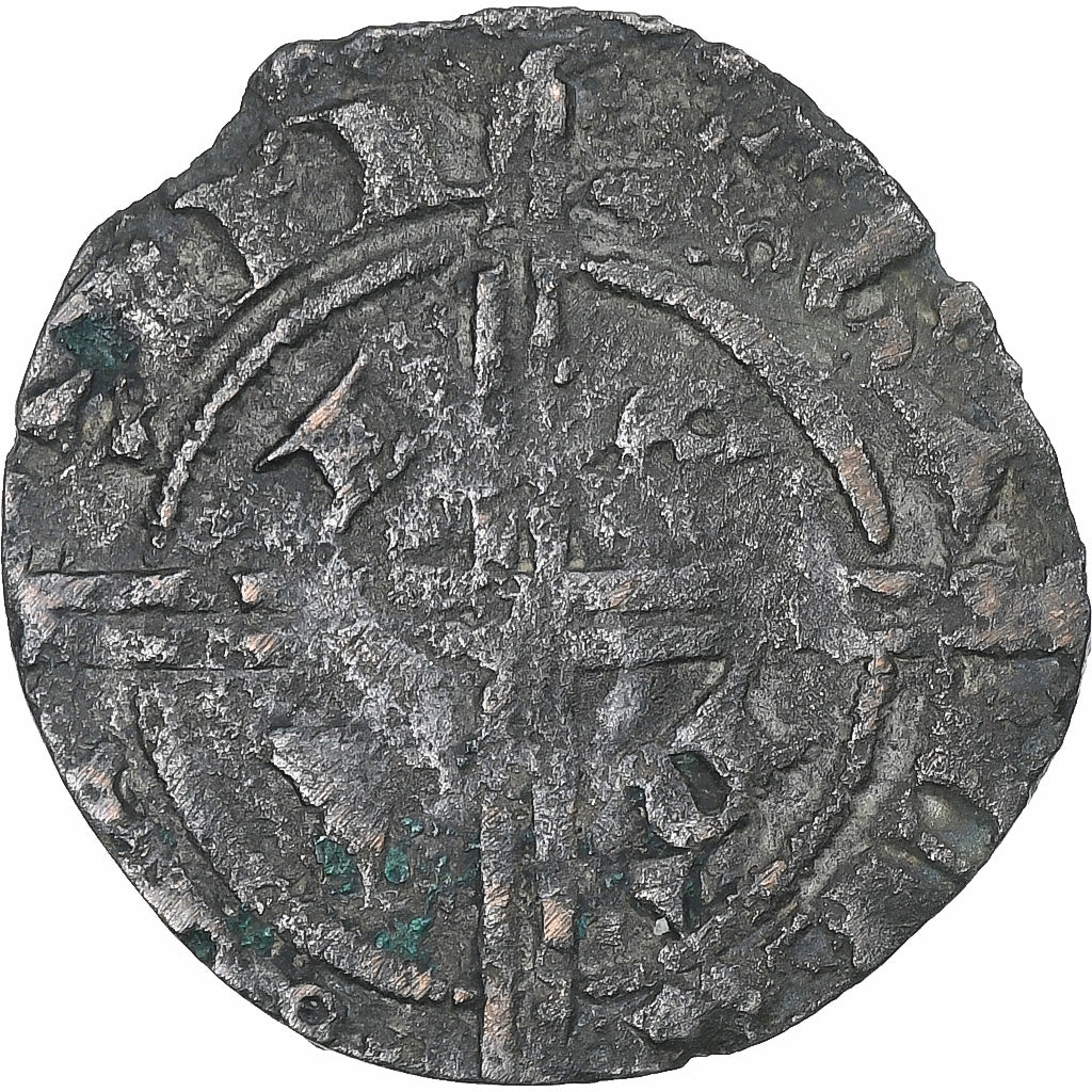 France, Archevêché de Vienne, Anonymes, 1/2 Gros, 1285-1320, Vienne, TB