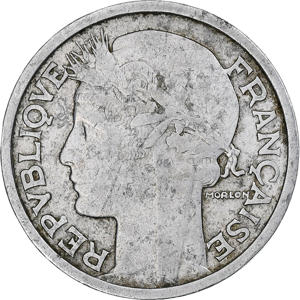 Frankreich, Morlon, 2 Francs, 1959, Paris, SS, Aluminium, Gadoury:538