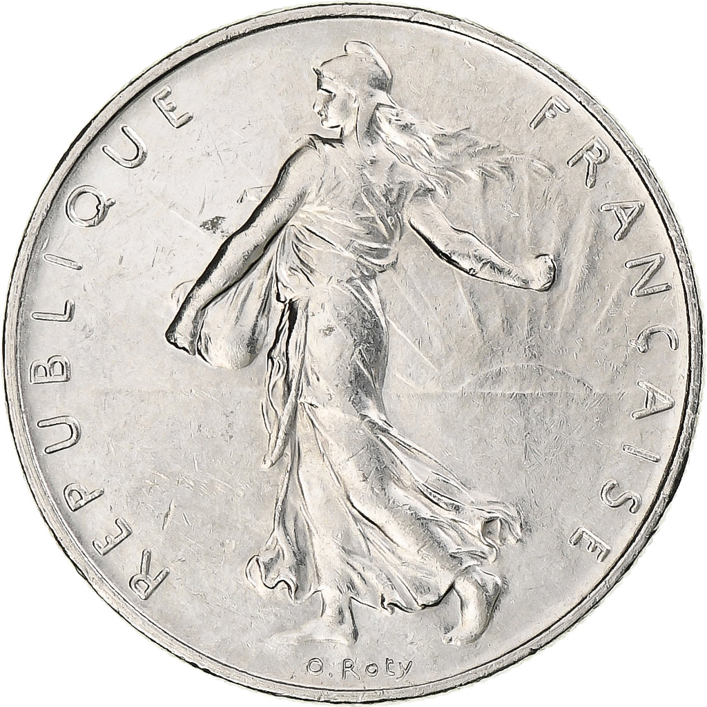 Frankrijk, Semeuse, Franc, 1999, Paris, ZF+, Nickel, KM:925.1, Gadoury:474