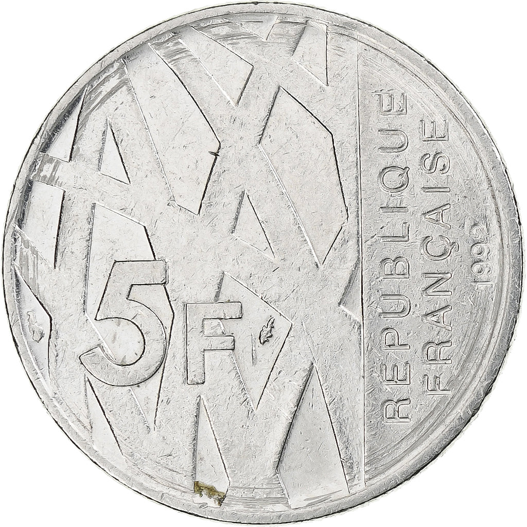 Frankreich, Mendès France, 5 Francs, 1992, Monnaie de Paris, SS, Copper-nickel