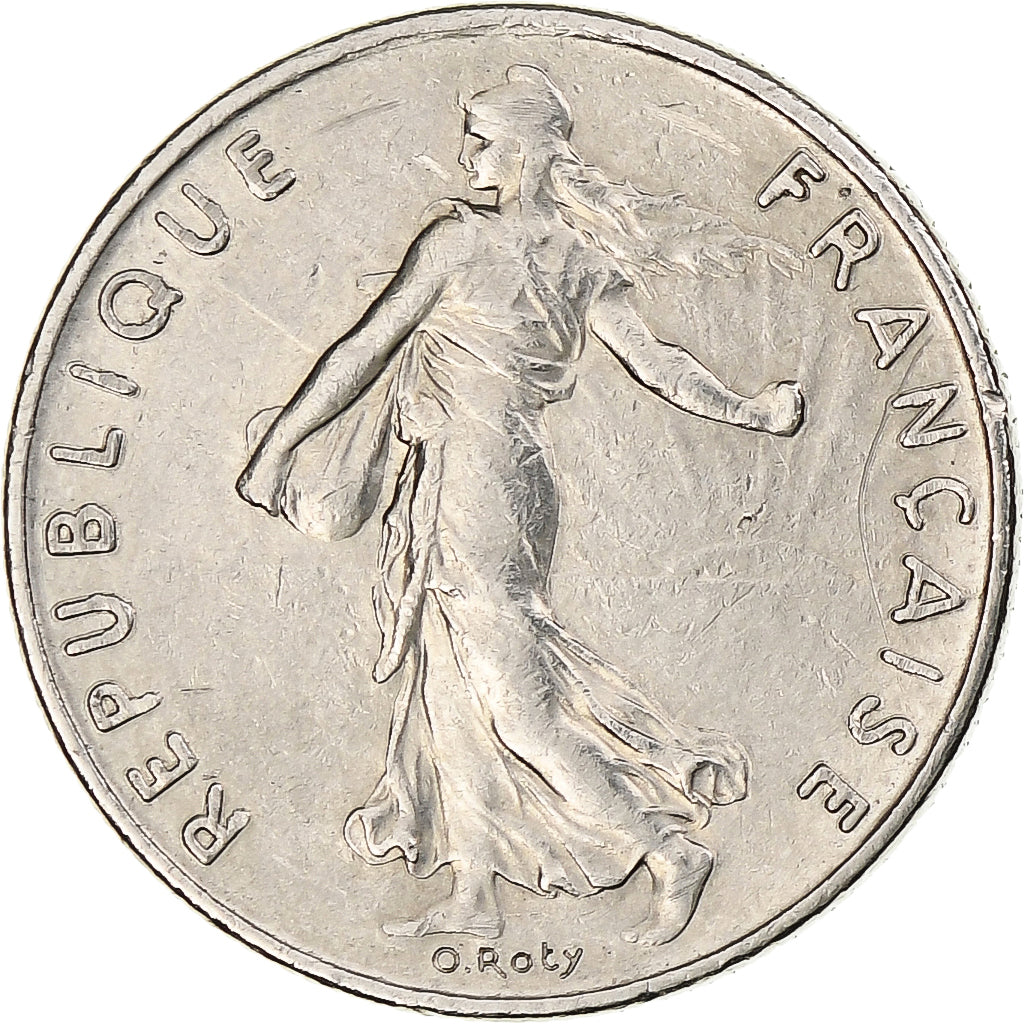 France, Semeuse, 1/2 Franc, 1975, Monnaie de Paris, AU(50-53), Nickel, KM:931.1