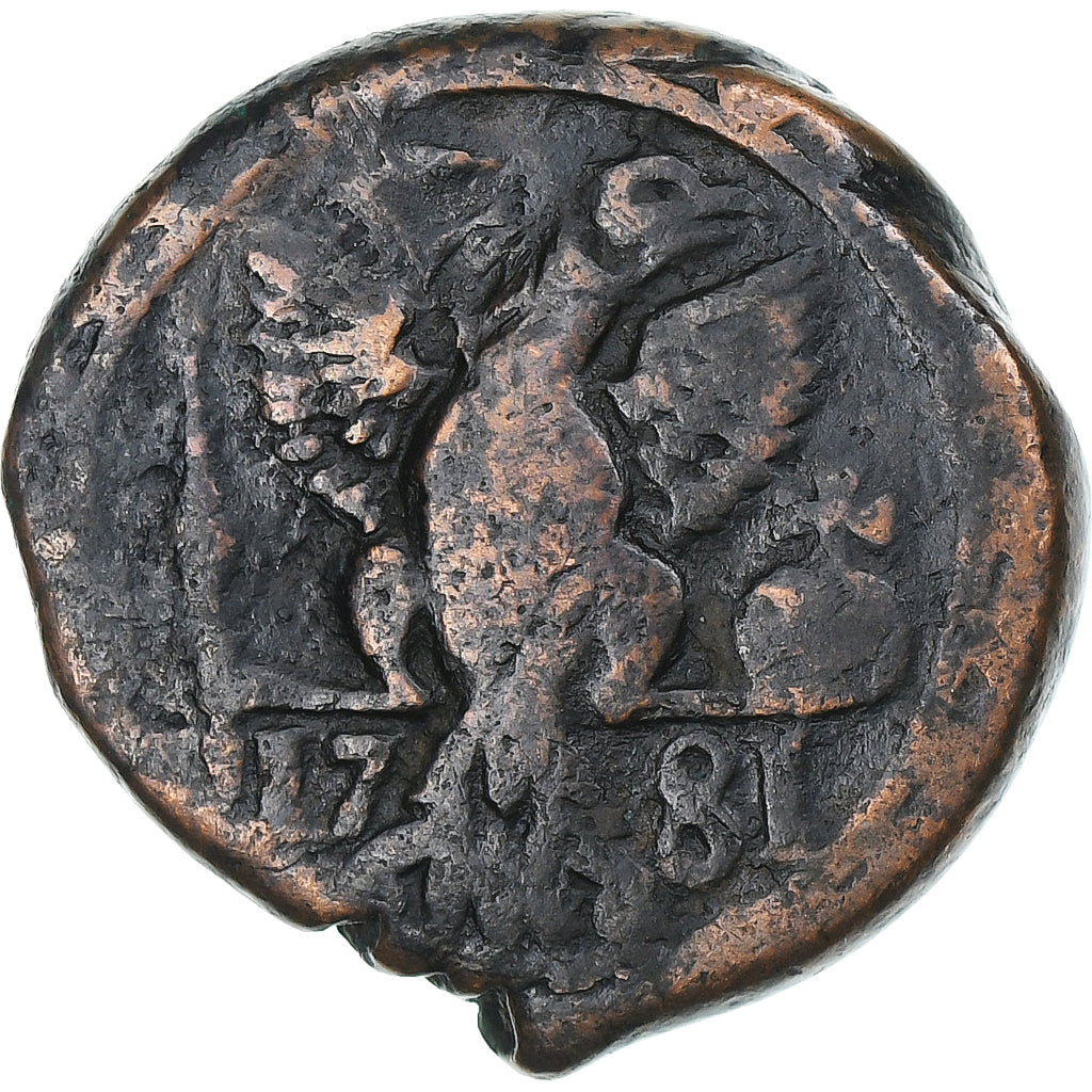 Georgia, Erekle II, Bisti, 1781, Ekaterinbourg, VF(30-35), Copper