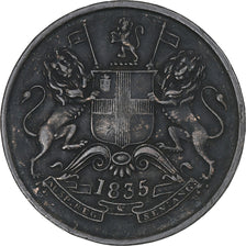 Inde britannique, William IV, 1/2 Anna, 1835, Madras, East India Company, TTB