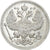 Russie, Nicolas II, 20 Kopeks, 1915, Petrograd, SPL, Argent, KM:22a.2