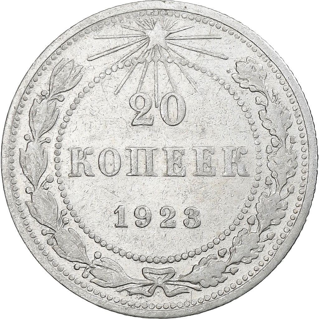 Russia, Soviet Union, 20 Kopeks, 1923, BB+, Argento, KM:82