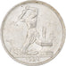 Russia, Soviet Union, Poltinnik, 50 Kopeks, 1924, Leningrad, ПЛ, SPL-