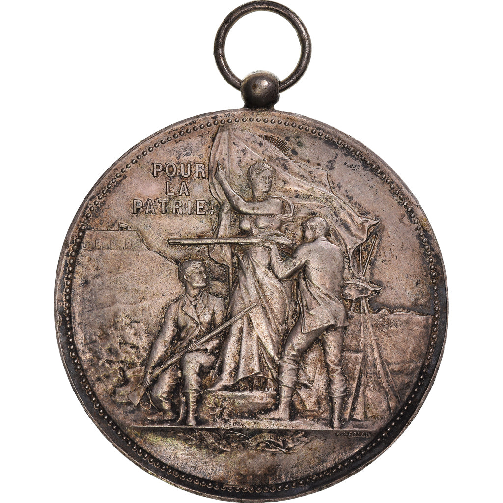 Francia, medalla, Tir, Pour la Patrie, Vernon, MBC+, Maillechort