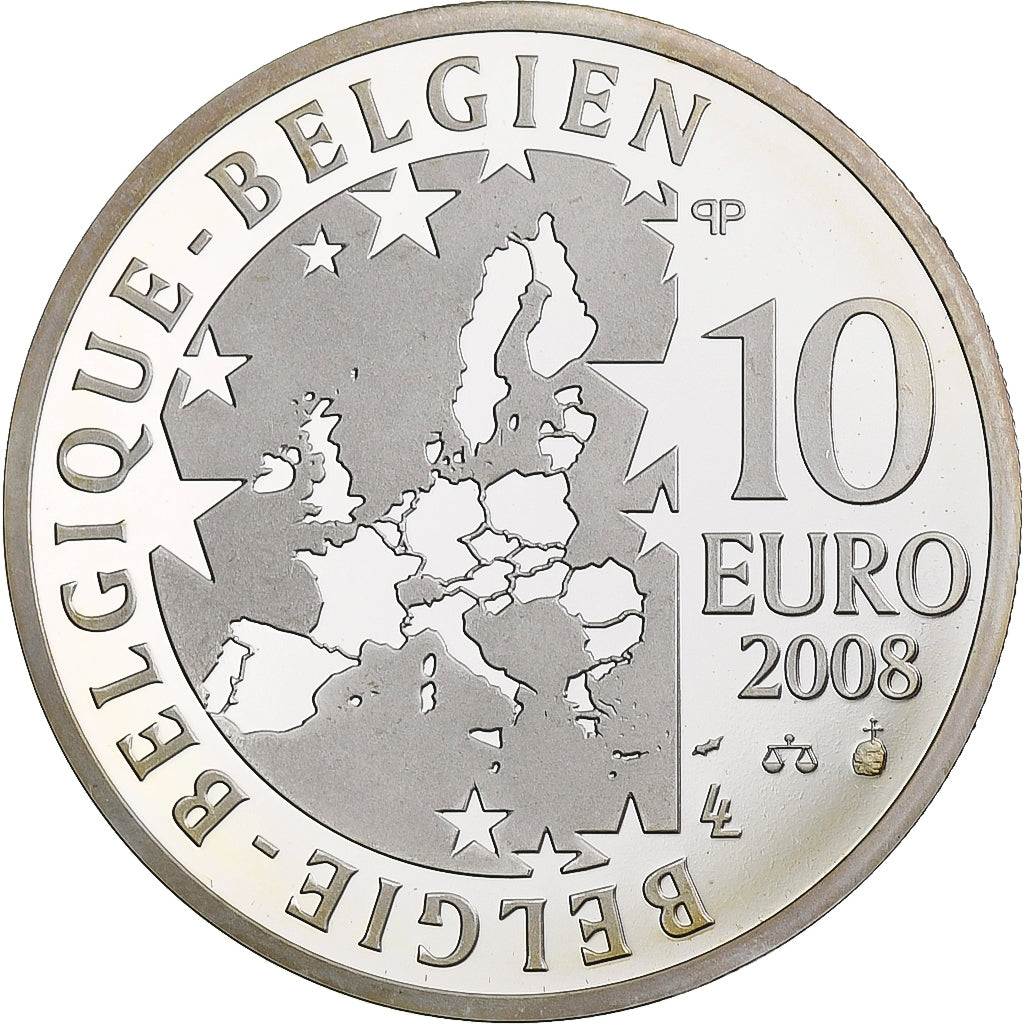 Bélgica, 10 Euro, L'Oiseau bleu, 2008, Brussels, BE, colourized, MS(65-70)