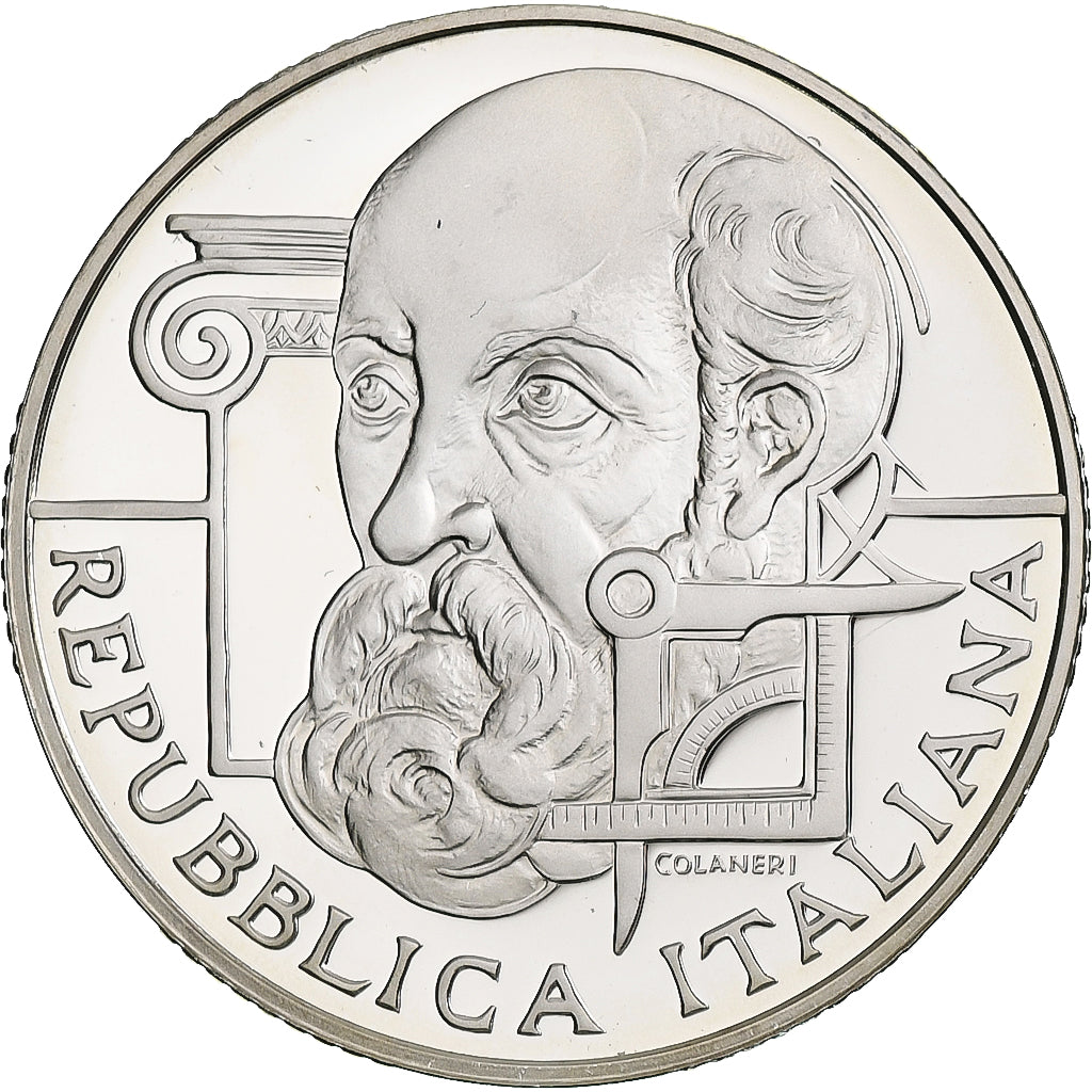 Italy, 10 Euro, Andrea Palladio, 2008, Rome, BE, MS(65-70), Silver, KM:305