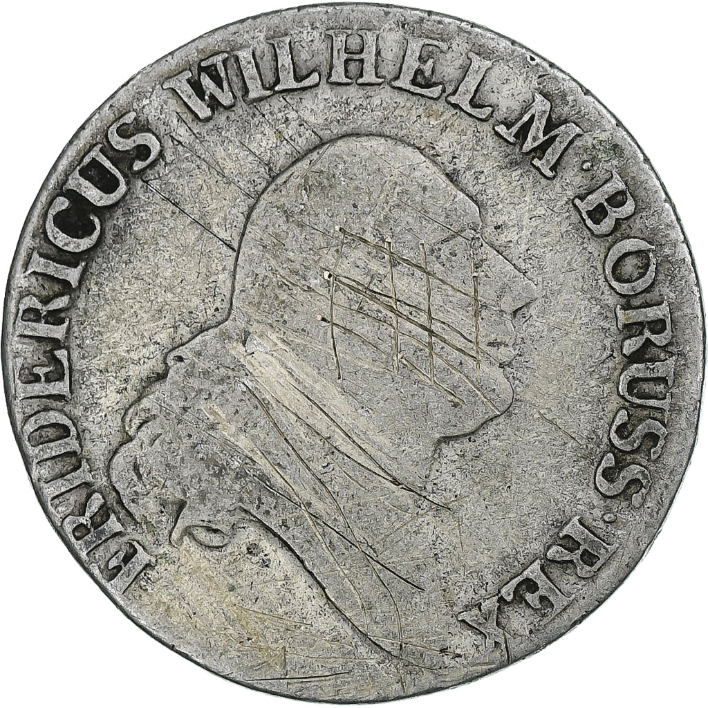 Germania, PRUSSIA, Friedrich Wilhelm II, 4 Groschen, 1797, Königsberg, Argento