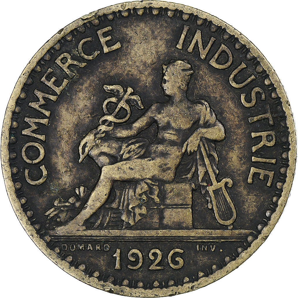 France, Chambre de commerce, Franc, 1926, Paris, EF(40-45), Cupro-Aluminium