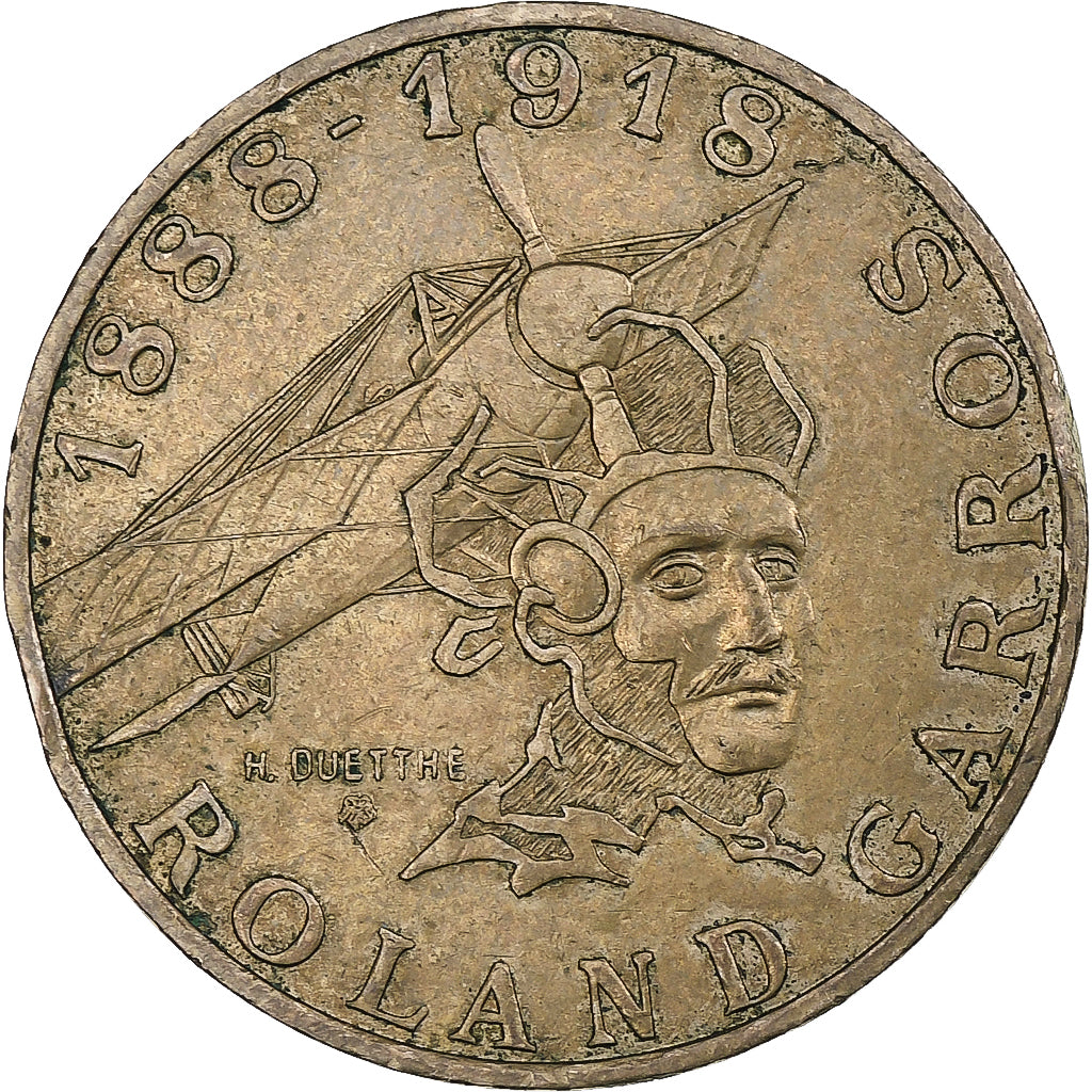 France, Roland Garros, 10 Francs, 1988, Paris, Tranche A, AU(50-53)