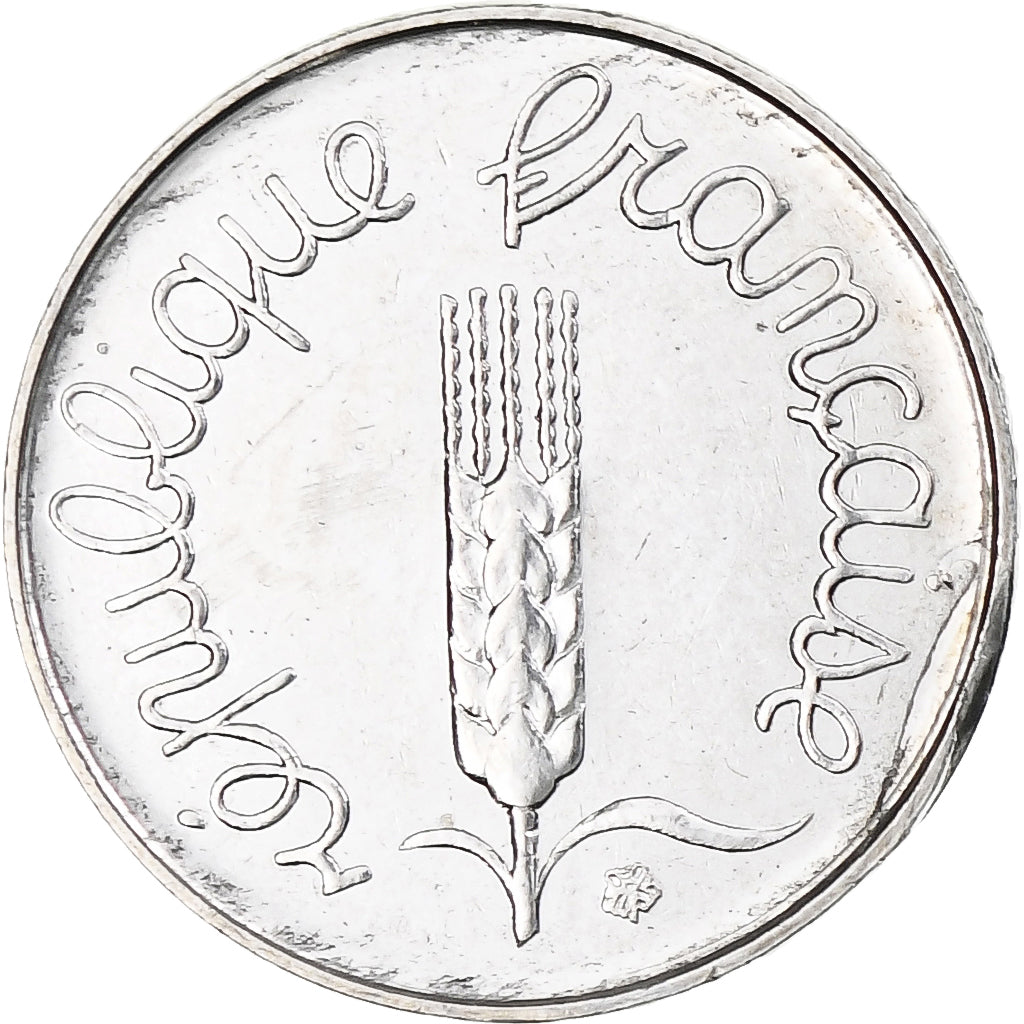 Francja, Épi, Centime, 1989, Paris, BU, AU(55-58), Stal nierdzewna, Gadoury:91