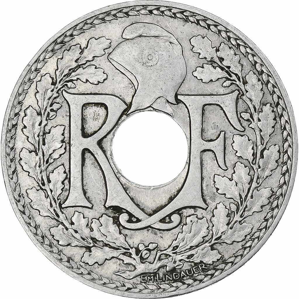 Francia, Lindauer, 25 Centimes, 1915, Paris, EBC, Níquel, KM:867, Gadoury:379