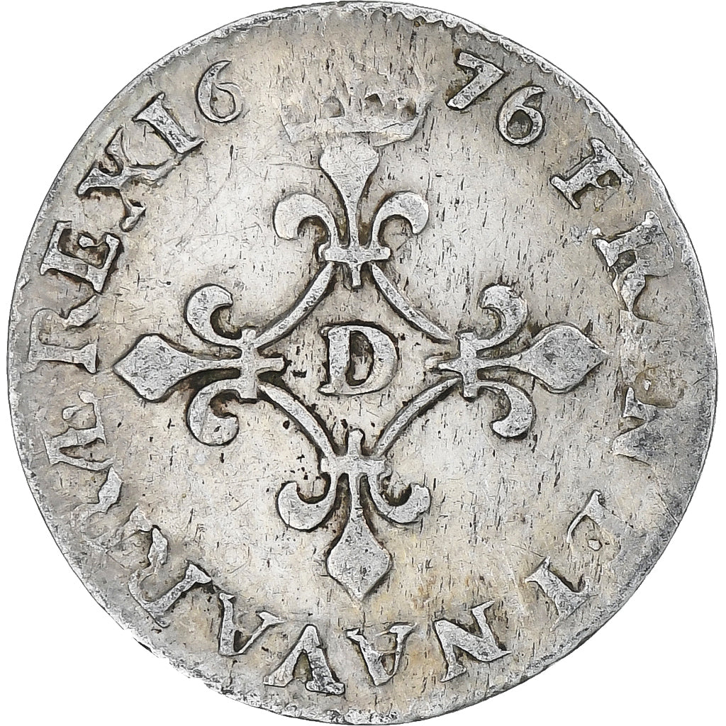 França, Louis XIV, 4 Sols des Traitants, 1676, Vimy-en-Lyonnais, EF(40-45)