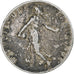 Francia, Semeuse, 50 Centimes, 1916, Paris, BC+, Plata, KM:854, Gadoury:420