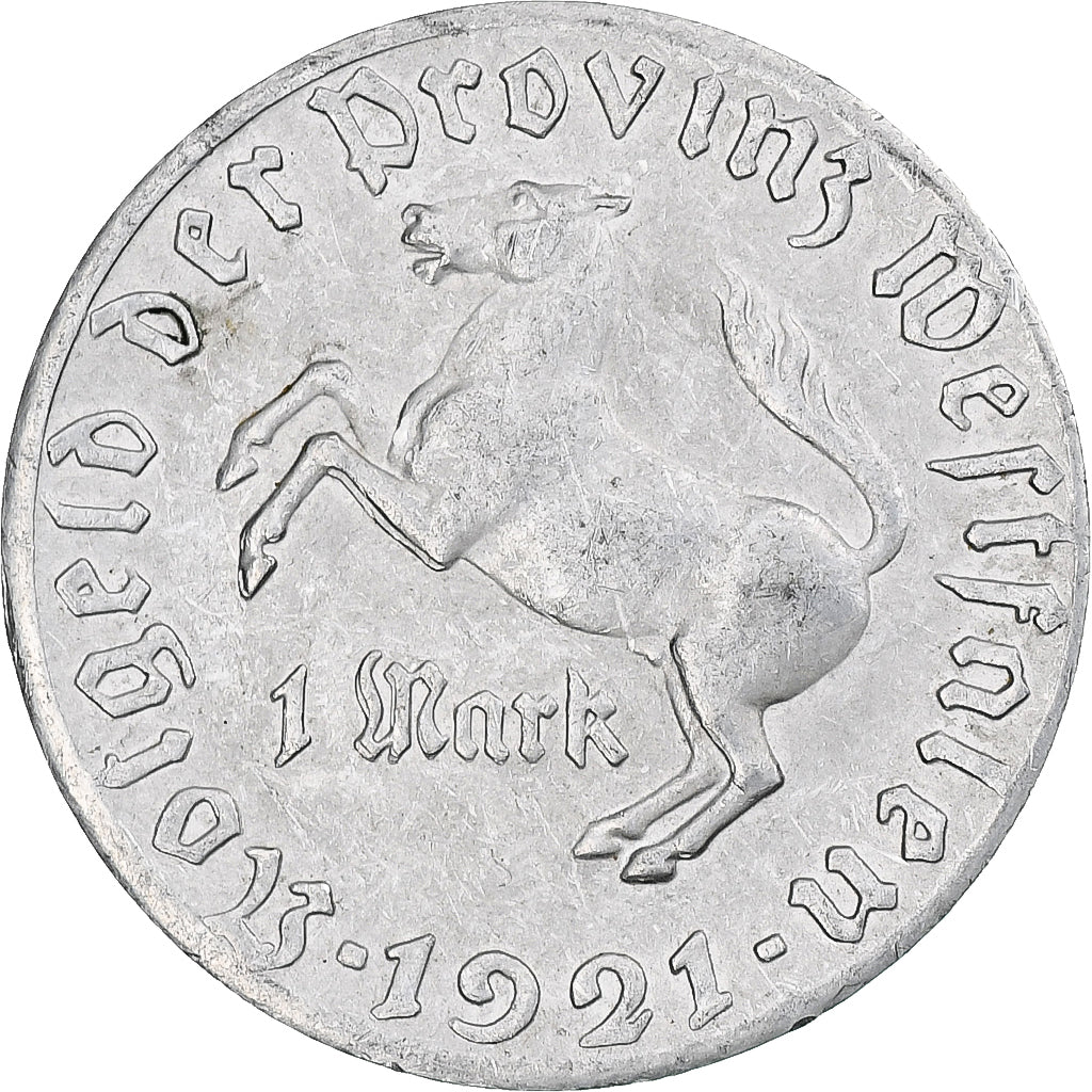 Deutschland, Westfalen, Freiherr vom Stein, Mark, 1921, Menden, SS+, Aluminium