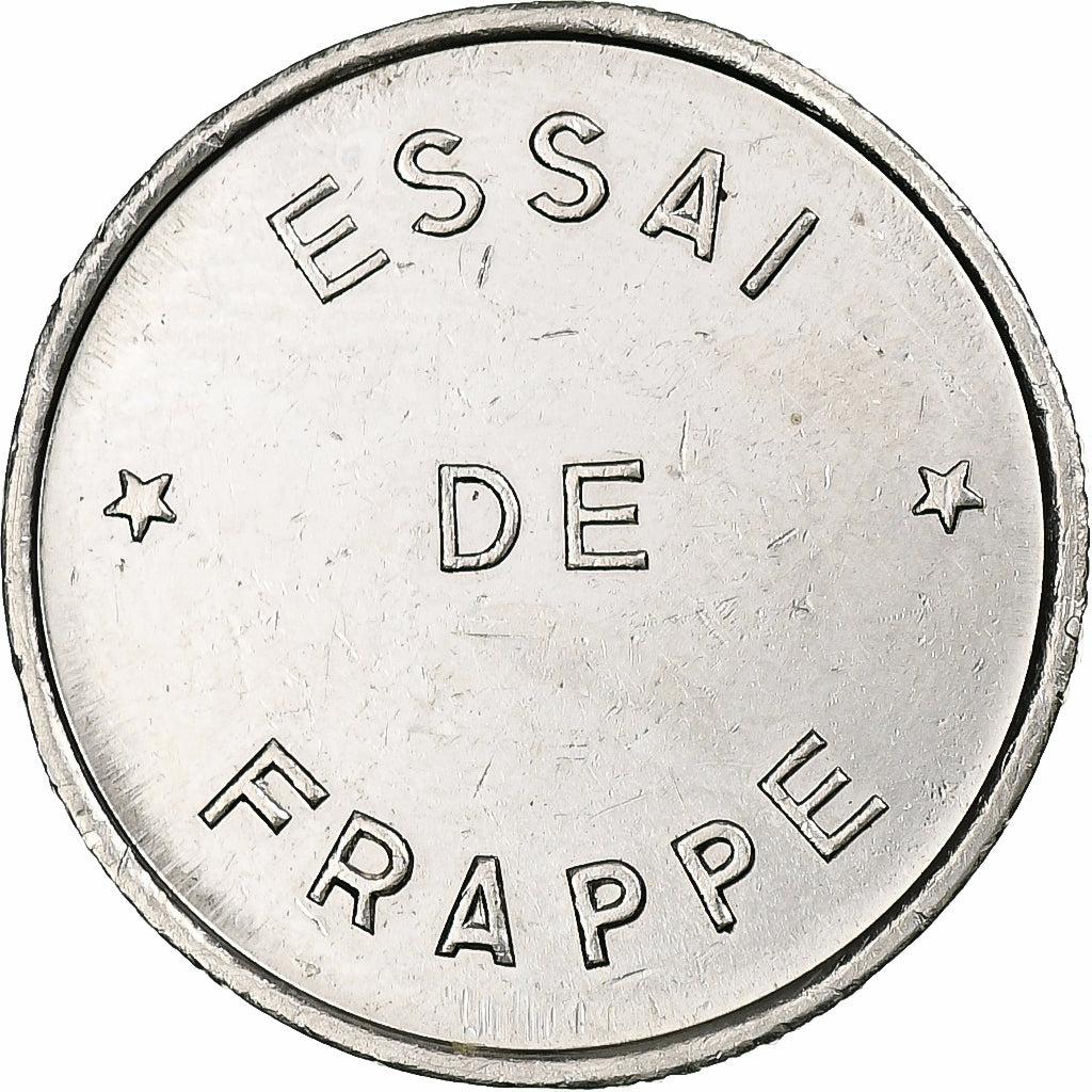 Francia, Essai de frappe (10 francs République), ND (1986), BB+, Nichel