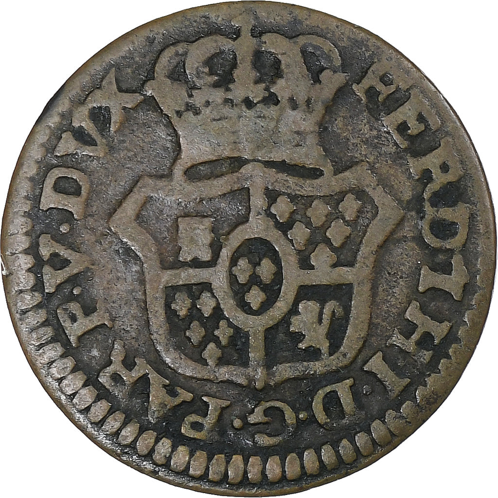 Italië, Duchy of Parma, Ferdinand I, Sesino, 1790, Parma, FR+, Koper, KM:3
