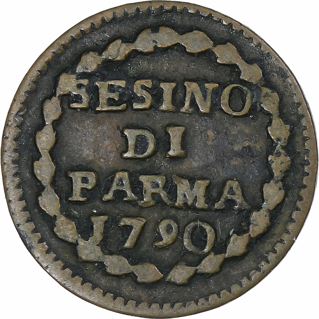 Italië, Duchy of Parma, Ferdinand I, Sesino, 1790, Parma, FR+, Koper, KM:3