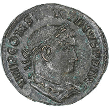 Constantine I, Follis, 310-313, Lugdunum, Bronze, AU(50-53), RIC:307