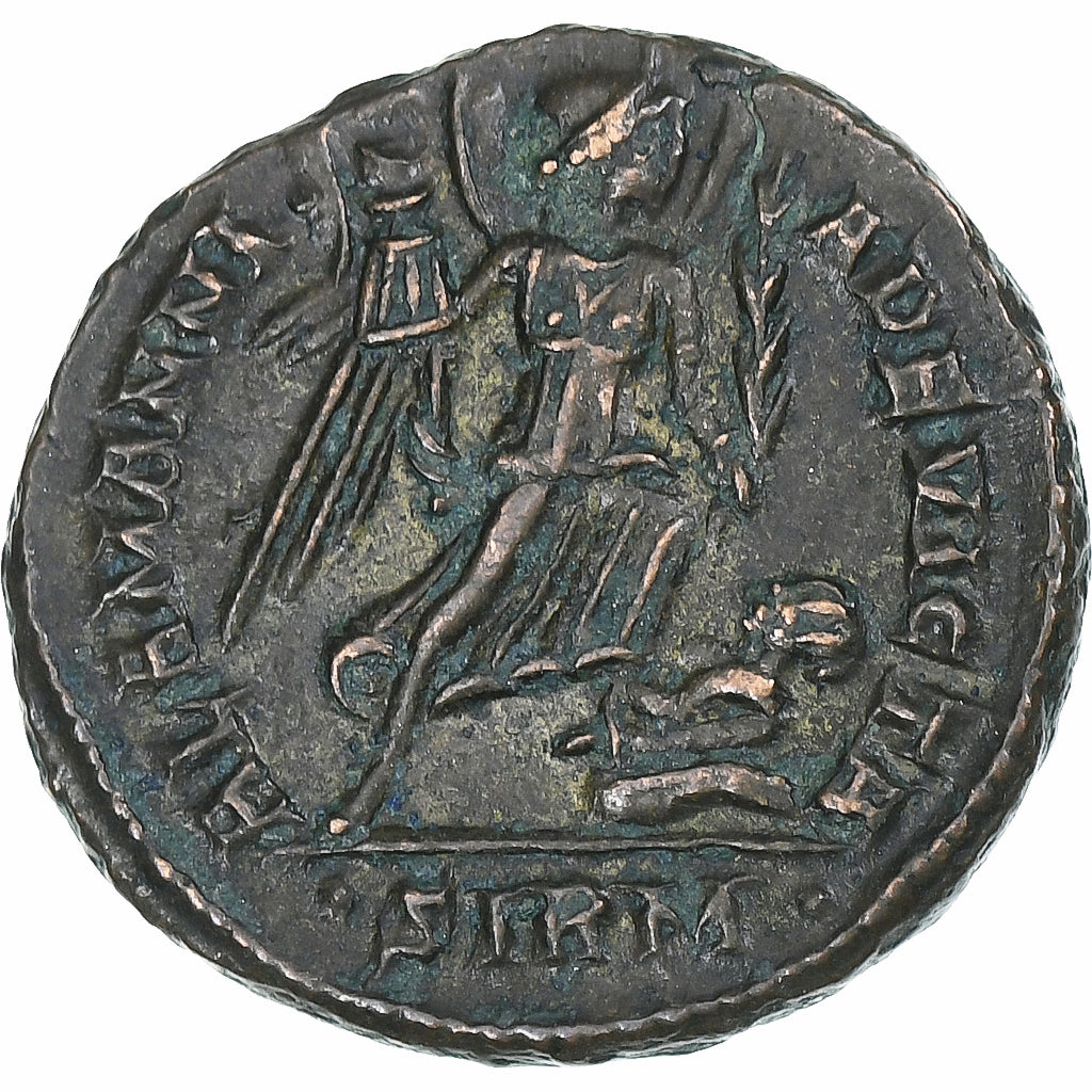 Crispus, Follis, 324-325, Sirmium, Bronze, AU(50-53), RIC:49