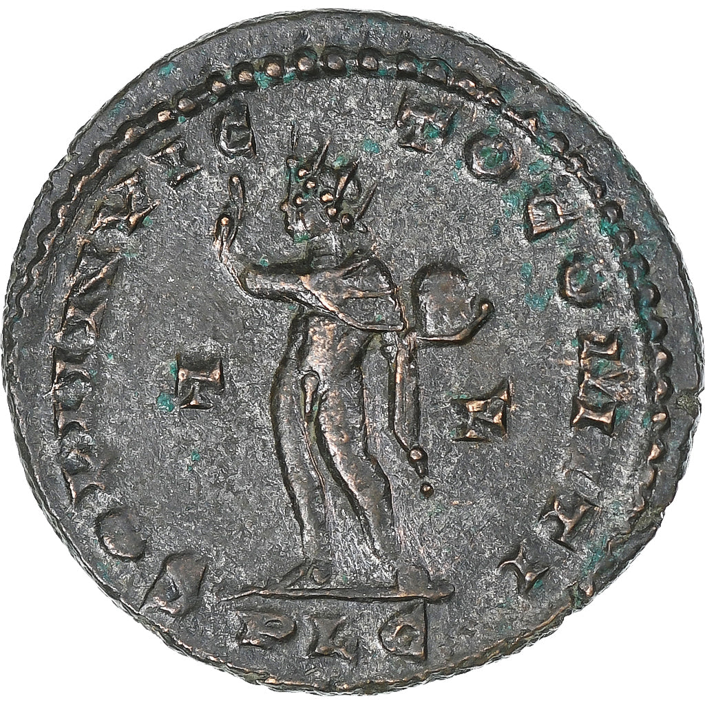 Constantine I, Follis, 314-315, Lugdunum, Bronze, AU(55-58), RIC:20
