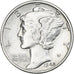 United States, Mercury Dime, 1942, Philadelphia, Silver, AU(50-53), KM:140