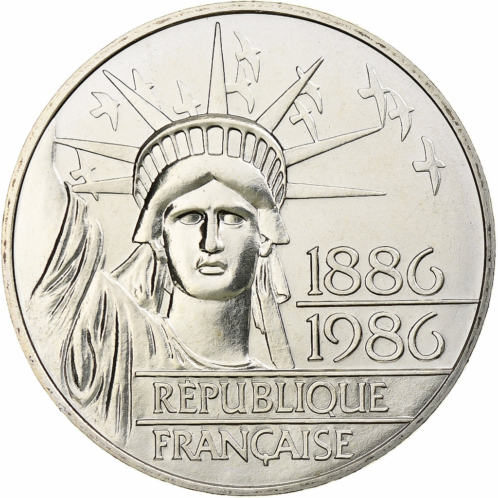 Francia, Statue de la Liberté, 100 Francs, 1986, Monnaie de Paris, série FDC