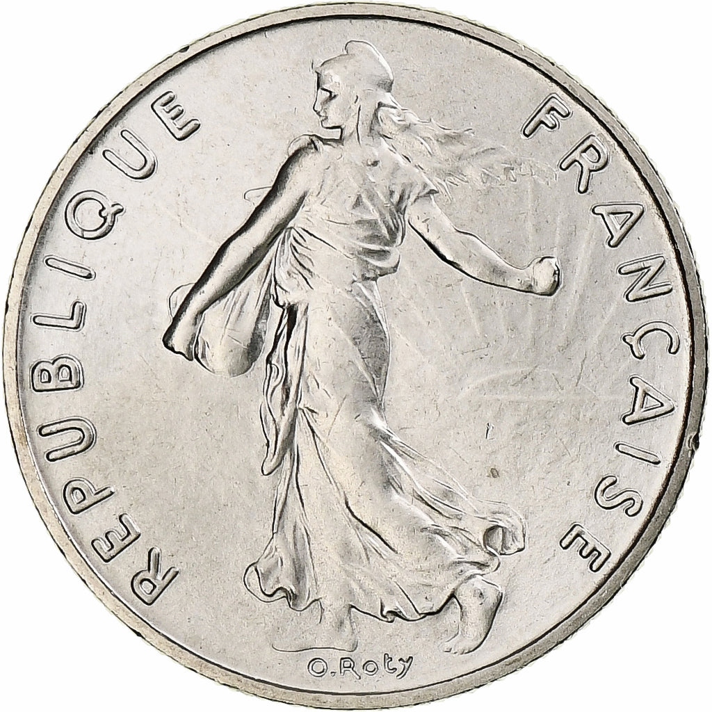 Frankrijk, Semeuse, 1/2 Franc, 1986, Monnaie de Paris, série FDC, FDC, Nickel