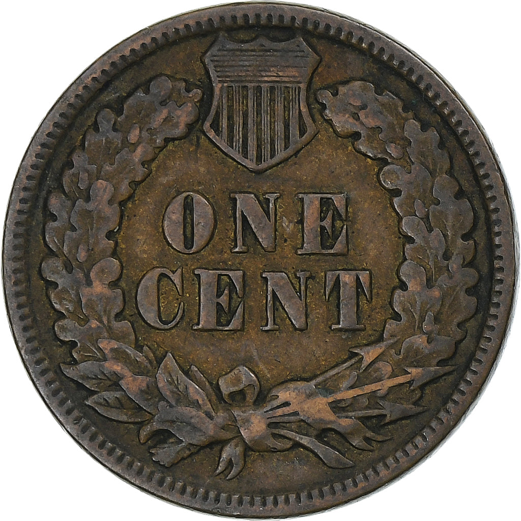United States, Cent, Indian Head, 1893, Philadelphia, Bronze, EF(40-45), KM:90a