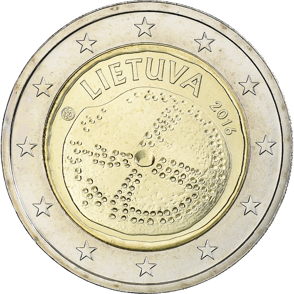 Lithuania, 2 Euro, Culture balte, 2016, LMK Vilnius, MS(63), Bi-Metallic