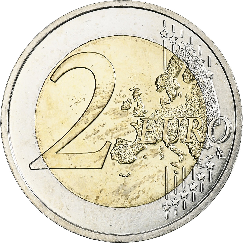 France, 2 Euro, Union économique et monétaire, 2009, Pessac, MS(63)