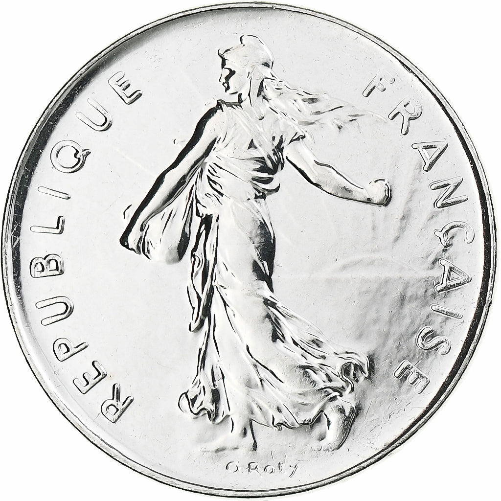 France, Semeuse, 5 Francs, 2001, Monnaie de Paris, BU, FDC, Nickel Clad