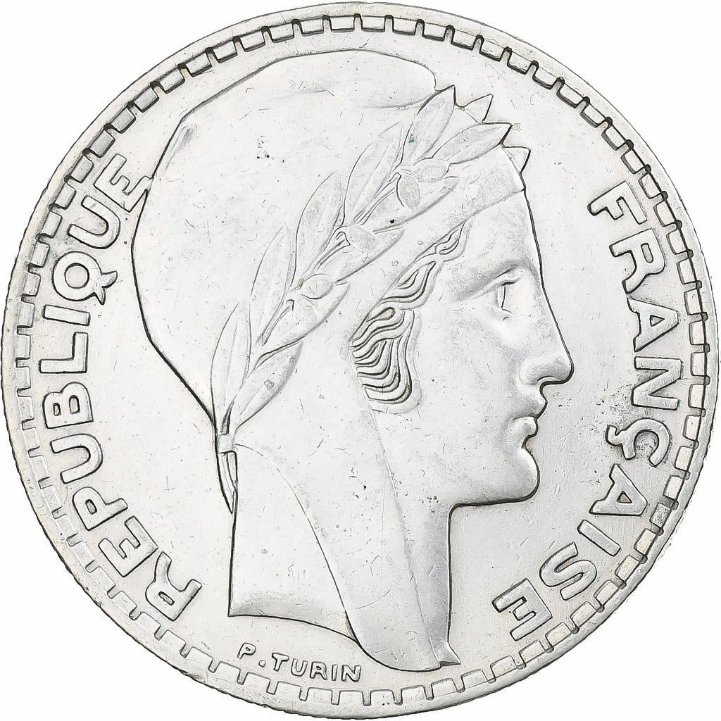 Francia, Turin, 20 Francs, 1937, Monnaie de Paris, EBC, Plata, KM:879