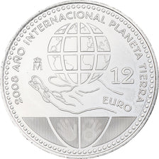 Spain, Juan Carlos I, 12 Euro, Planète Terre, 2012, Madrid, MS(63), Silver