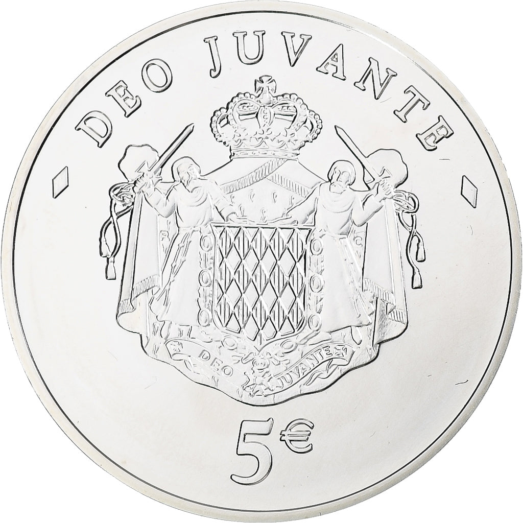 Monaco, Albert II, 5 Euro, 2008, Monnaie de Paris, BU, STGL, Silber