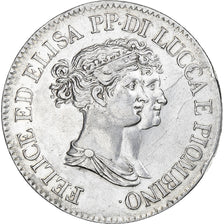République de Lucques, Felix and Elisa, 5 Franchi, 1808/7, Florence