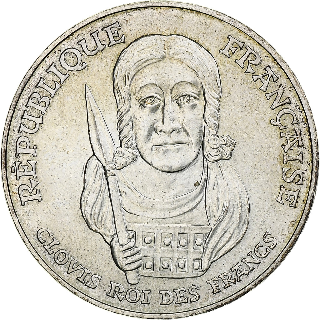 Frankrijk, 100 Francs, Clovis, 1996, Monnaie de Paris, Zilver, PR+, Gadoury:953