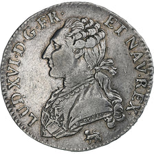 France, Louis XVI, 1/2 Ecu, 1791, Paris, 2ème semestre, Argent, TTB, Gadoury:355