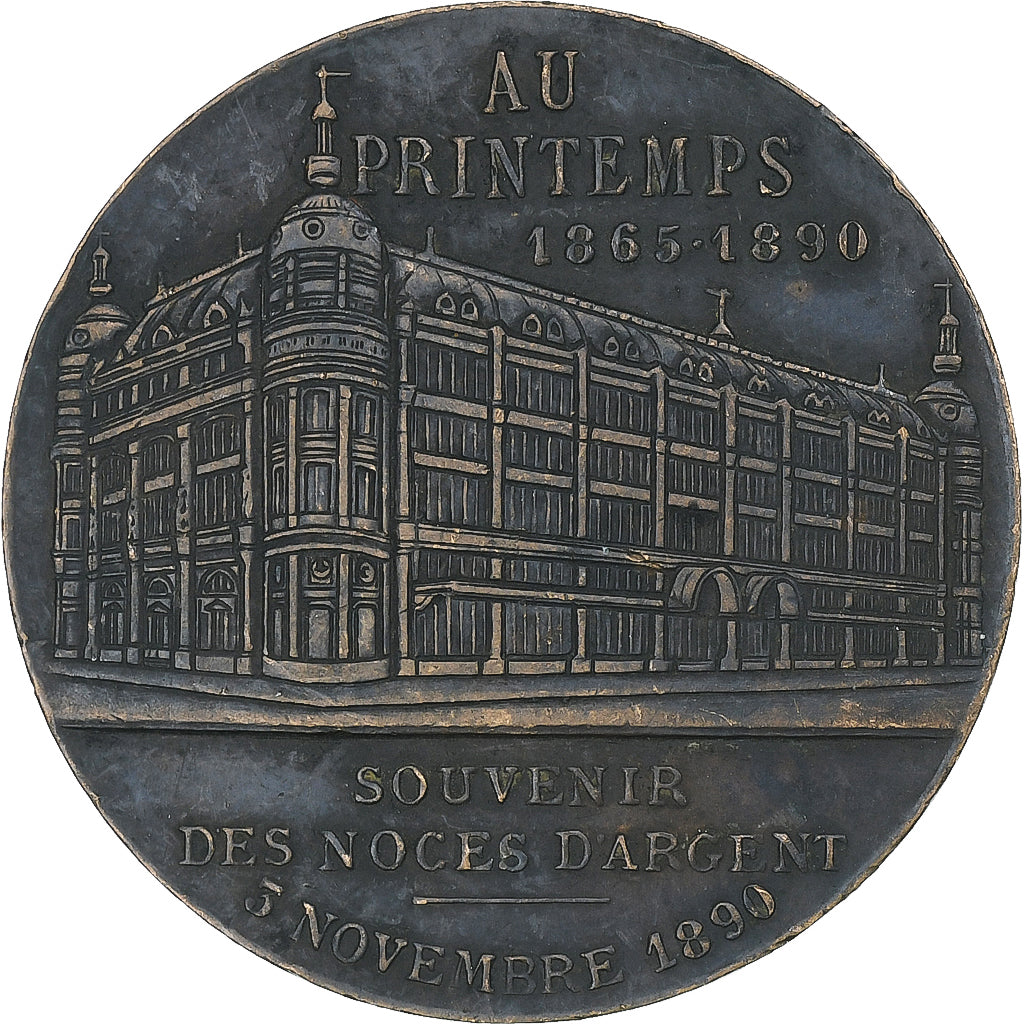 Francia, medaglia, Jules Jaluzot, Noces d’argent, 1890, BB, Rame