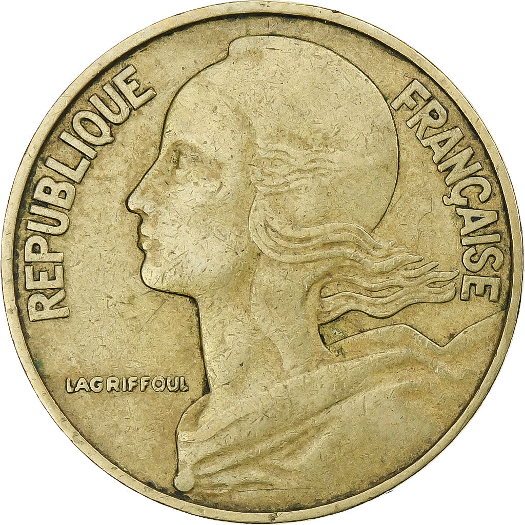 Frankreich, 20 Centimes, Marianne, 1964, Paris, Aluminum-Bronze, SS, KM:930