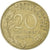 Francia, 20 Centimes, Marianne, 1965, Paris, Alluminio-bronzo, BB, KM:930