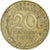 Francia, 20 Centimes, Marianne, 1966, Paris, Alluminio-bronzo, BB, KM:930