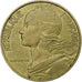 Frankreich, 20 Centimes, Marianne, 1976, Pessac, Aluminum-Bronze, SS, KM:930