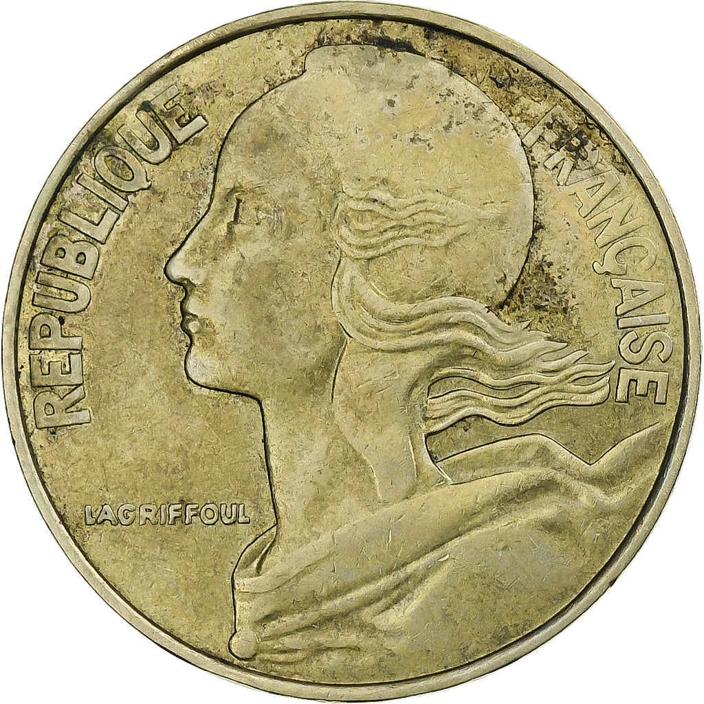 Frankreich, 20 Centimes, Marianne, 1979, Pessac, Aluminum-Bronze, SS, KM:930