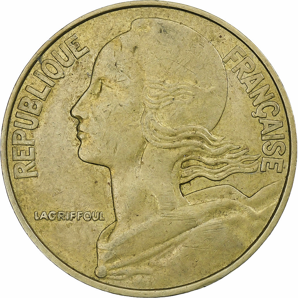 Frankreich, 20 Centimes, Marianne, 1980, Pessac, Aluminum-Bronze, SS, KM:930