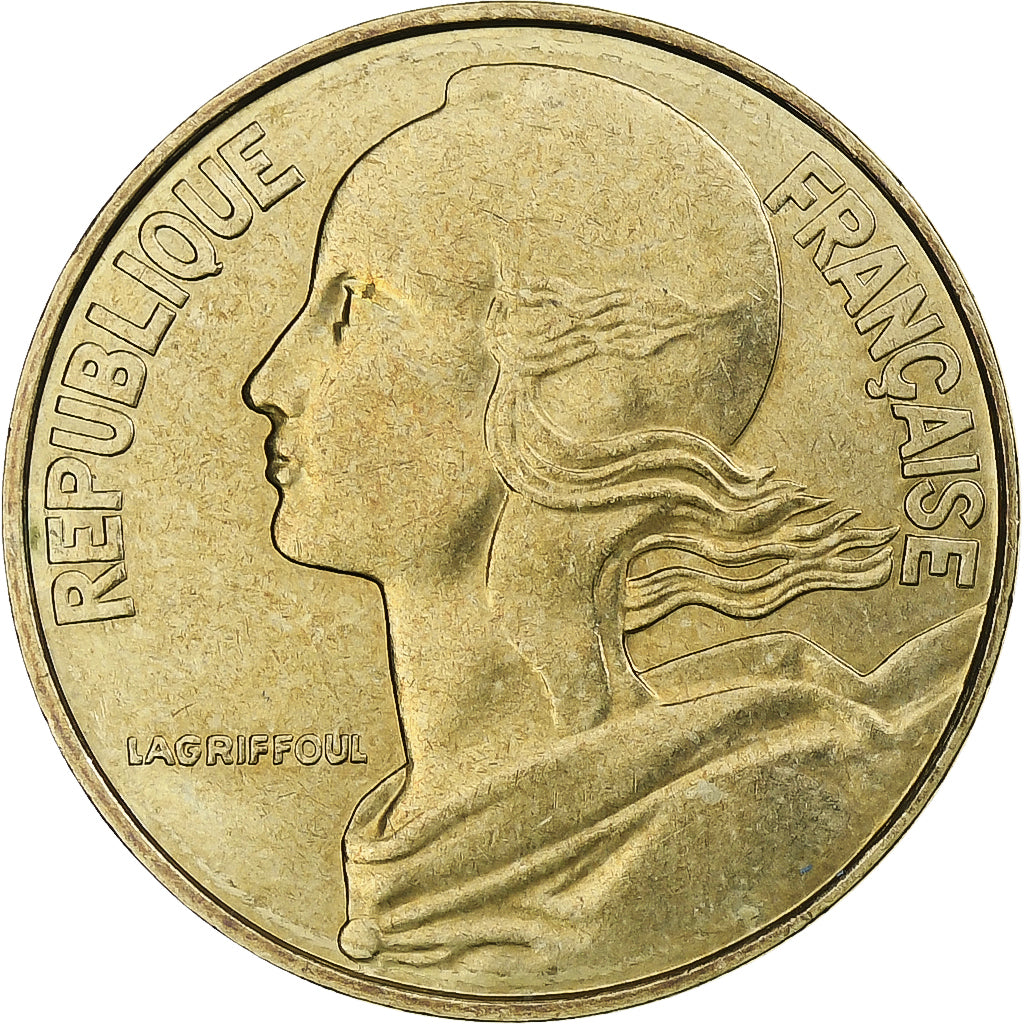 Francia, 20 Centimes, Marianne, 1993, Pessac, Alluminio-bronzo, BB, KM:930
