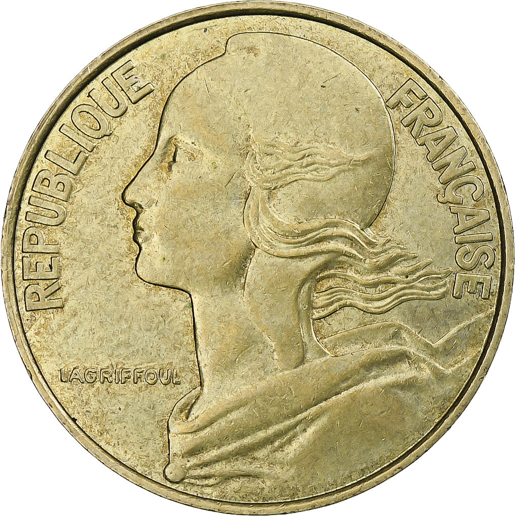 Francia, 20 Centimes, Marianne, 1995, Pessac, Alluminio-bronzo, BB+, KM:930