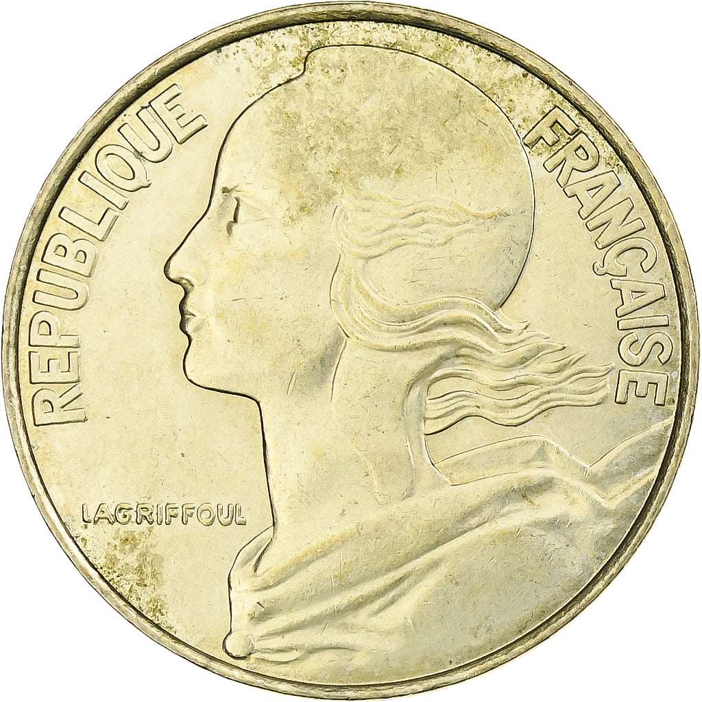 Francia, 20 Centimes, Marianne, 1997, Pessac, Alluminio-bronzo, BB+, KM:930